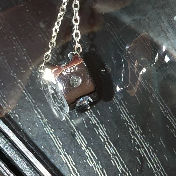 0.8 Carat Solitaire Pendant White Moissanite Diamond 925 Silver Necklace - Picture 9 of 10